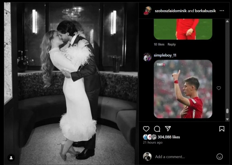 沒完沒了？索博曬結婚照，評論區(qū)還有很多球迷在刷居勒爾圖片